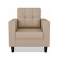 Adorn India Darcy 1 Seater Sofa (Beige) (3 Year Warranty)