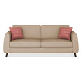 Adorn India Harlem 3 Seater Sofa (Beige) (3 Year Warranty)