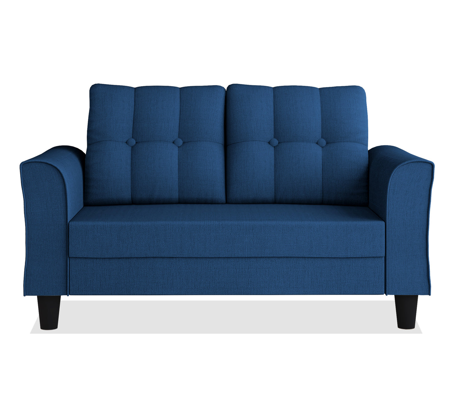 Adorn India Maddox 2 Seater Sofa (Blue)