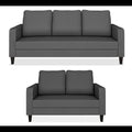 Chandler Decent 3+2 5 Seater Sofa Set (Grey)