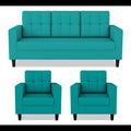 Darcy 3+1+1 5 Seater Sofa Set (Aqua Blue)