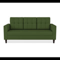 Adorn India Darcy 3 Seater Sofa (Green) (3 Year Warranty)