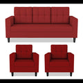Darcy 3+1+1 5 Seater Sofa Set (Red)