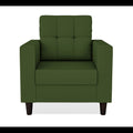 Adorn India Darcy 1 Seater Sofa (Green) (3 Year Warranty)