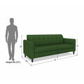 Adorn India Rio Elegant 3 Seater Sofa (Green) (3 Year Warranty)