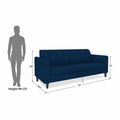 Adorn India Rio Elegant 3 Seater Sofa (Blue) (3 Year Warranty)