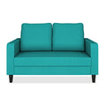Adorn India Chandler Decent 2 Seater Sofa (Aqua Blue) (3 Year Warranty)