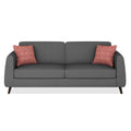 Adorn India Harlem 3 Seater Sofa (Grey) (3 Year Warranty)