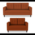 Darcy 3+2 5 Seater Sofa Set (Rust)