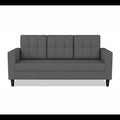 Adorn India Darcy 3 Seater Sofa (Grey) (3 Year Warranty)