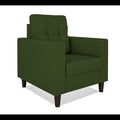 Adorn India Darcy 1 Seater Sofa (Green) (3 Year Warranty)