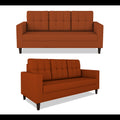 Darcy 3+2 5 Seater Sofa Set (Rust)