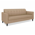Adorn India Rio Elegant 3 Seater Sofa (Beige) (3 Year Warranty)