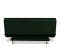 Adorn India Premium New Aspen 3 Seater Sofa Cum Bed 4X6 Velvet Suede with 2 Cushions (Color Green) and Suitable for All Indoor, with 3 Years Warranty