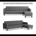 Rio Elegant L Shape 6 Seater Sofa Set (RHS) (Grey)