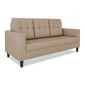 Adorn India Darcy 3 Seater Sofa (Beige) (3 Year Warranty)