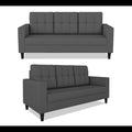 Darcy 3+1+1 5 Seater Sofa Set (Grey)