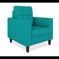 Adorn India Darcy 1 Seater Sofa (Aqua Blue) (3 Year Warranty)