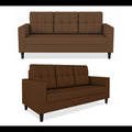 Darcy 3+1+1 5 Seater Sofa Set (Brown)