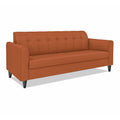 Adorn India Rio Elegant 3 Seater Sofa (Rust) (3 Year Warranty)