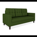 Adorn India Darcy 3 Seater Sofa (Green) (3 Year Warranty)
