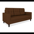 Adorn India Darcy 3 Seater Sofa (Brown) (3 Year Warranty)