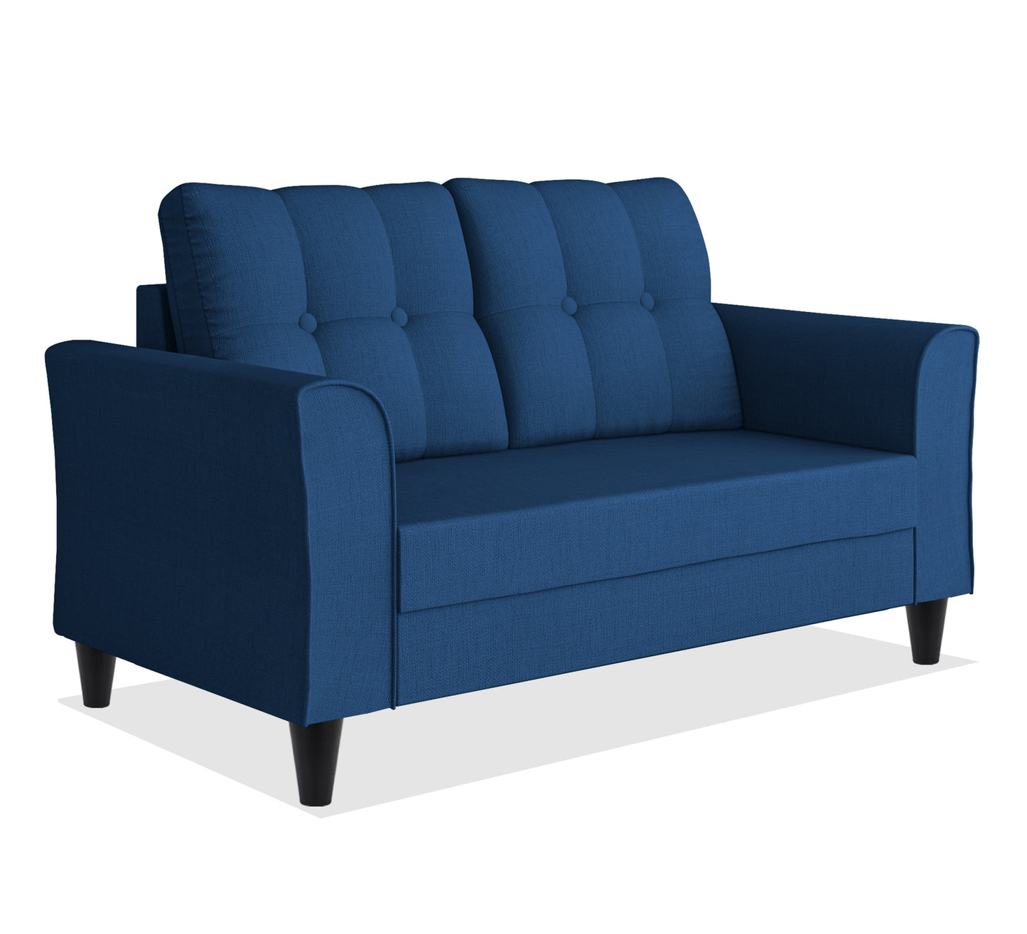 Adorn India Maddox 2 Seater Sofa (Blue)