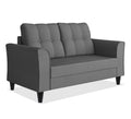 Adorn India Maddox Tufted 2 Seater Sofa (Grey) (3 Year Warranty)