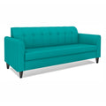 Adorn India Rio Elegant 3 Seater Sofa (Aqua Blue) (3 Year Warranty)