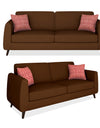 Adorn India Harlem 5 Seater 3-1-1 Sofa Set (Brown)