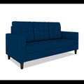 Adorn India Darcy 3 Seater Sofa (Blue) (3 Year Warranty)
