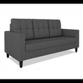 Adorn India Darcy 3 Seater Sofa (Grey) (3 Year Warranty)