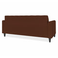 Adorn India Rio Elegant 3 Seater Sofa (Brown) (3 Year Warranty)