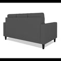 Adorn India Darcy 3 Seater Sofa (Grey) (3 Year Warranty)