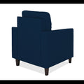Adorn India Darcy 1 Seater Sofa (Blue) (3 Year Warranty)