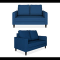 Chandler Decent 3+2+1 6 Seater Sofa Set (Blue)
