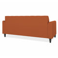 Adorn India Rio Elegant 3 Seater Sofa (Rust) (3 Year Warranty)