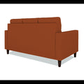 Adorn India Darcy 3 Seater Sofa (Rust) (3 Year Warranty)