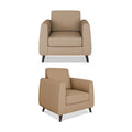 Adorn India Harlem 5 Seater 3-1-1 Sofa Set (Beige) (3 Year Warranty)