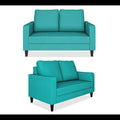 Chandler Decent 3+2 5 Seater Sofa Set (Aqua Blue)