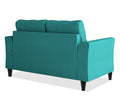 Adorn India Maddox Tufted 2 Seater Sofa (Aqua Blue) (3 Year Warranty)
