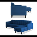 Rio Elegant L Shape 6 Seater Sofa Set (RHS) (Blue)