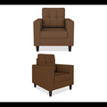 Darcy 3+1+1 5 Seater Sofa Set (Brown)