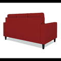 Adorn India Darcy 3 Seater Sofa (Red) (3 Year Warranty)