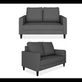 Chandler Decent 3+2 5 Seater Sofa Set (Grey)