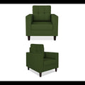 Darcy 3+1+1 5 Seater Sofa Set (Green)