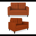 Darcy 3+2 5 Seater Sofa Set (Rust)