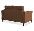 Adorn India Maddox Tufted 2 Seater Sofa (Brown) (3 Year Warranty)