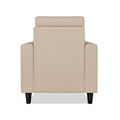 Adorn India Darcy 1 Seater Sofa (Beige) (3 Year Warranty)
