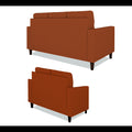 Darcy 3+2 5 Seater Sofa Set (Rust)